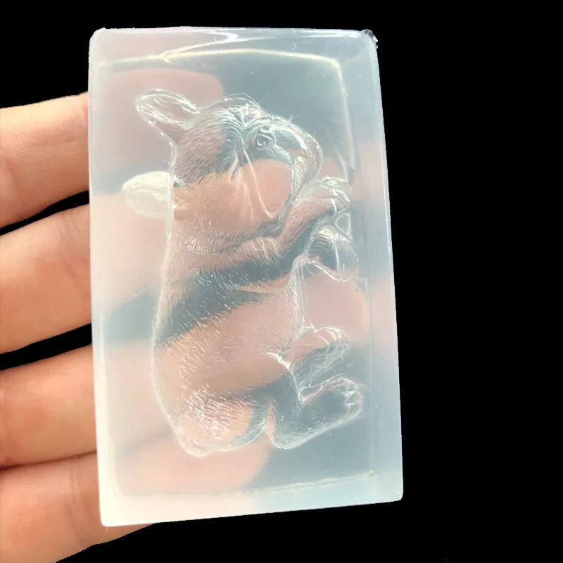 3D Щенок силиконовые формы для Diy брелок кулон ожерелье прозрачный эпоксидный УФ