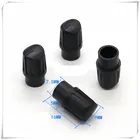10 шт. 7,5*16 мм полувал черная пластиковая ручка потенциометр Поворотный энкодер регулятор громкости Ручка переключателя подходит для D оси 6 мм