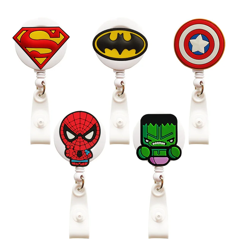 Мультипликационный супергерой выдвижная катушка имя держатель кредитных карт