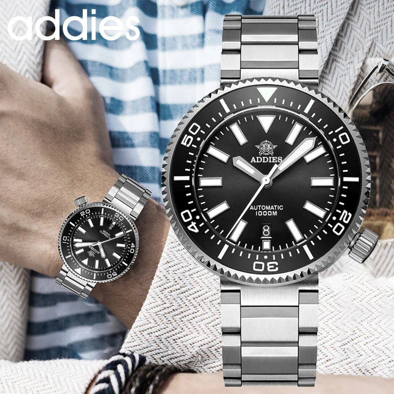 Мужские часы для хоккея с шайбой 1976 м дайвинга из нержавеющей стали