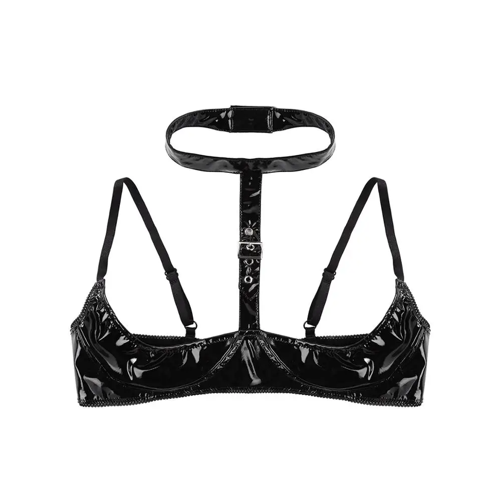 Женский эротический комплект нижнего белья сексуальные открытые чашечки