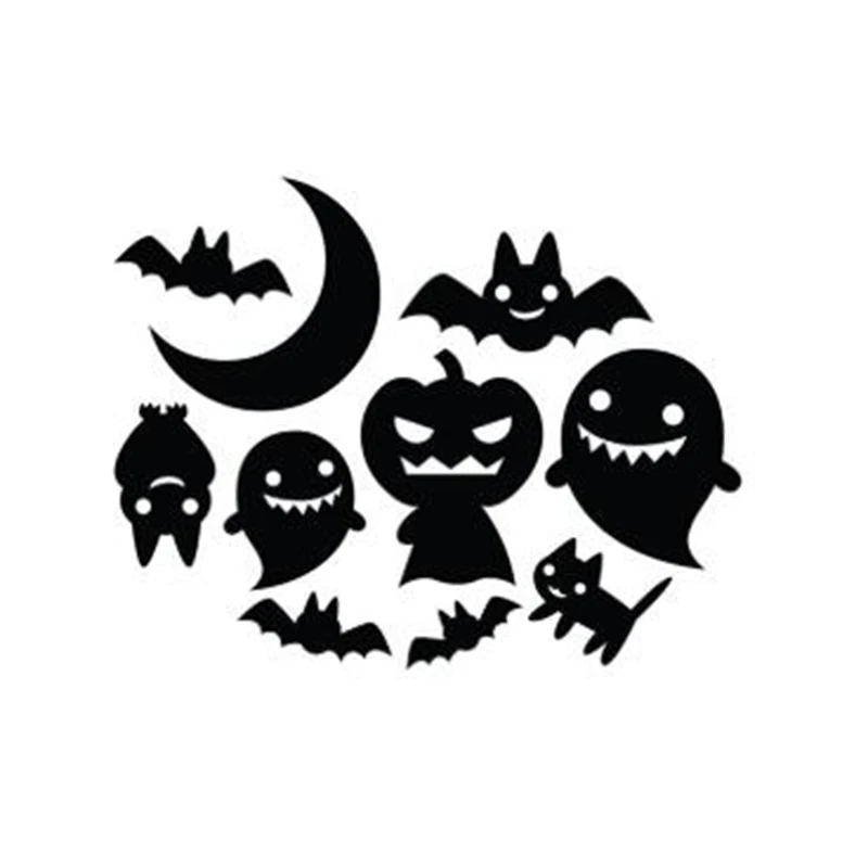 Черный/Серебряный автомобиля Стикеры s для дома окна двери украшения кошка Бат