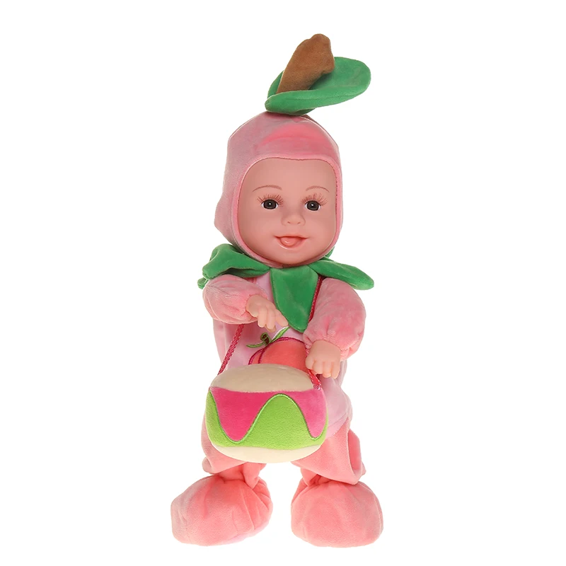 Электрические плюшевые набивные игрушки овощи и фрукты электронные ходячие