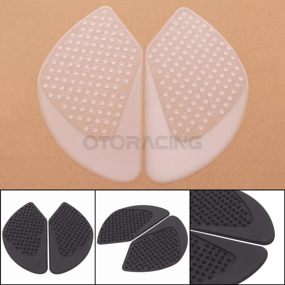 

Motorcycle Black/White Anti Slip Tank Pad Stickers For Kawasaki Z650 2017-2018