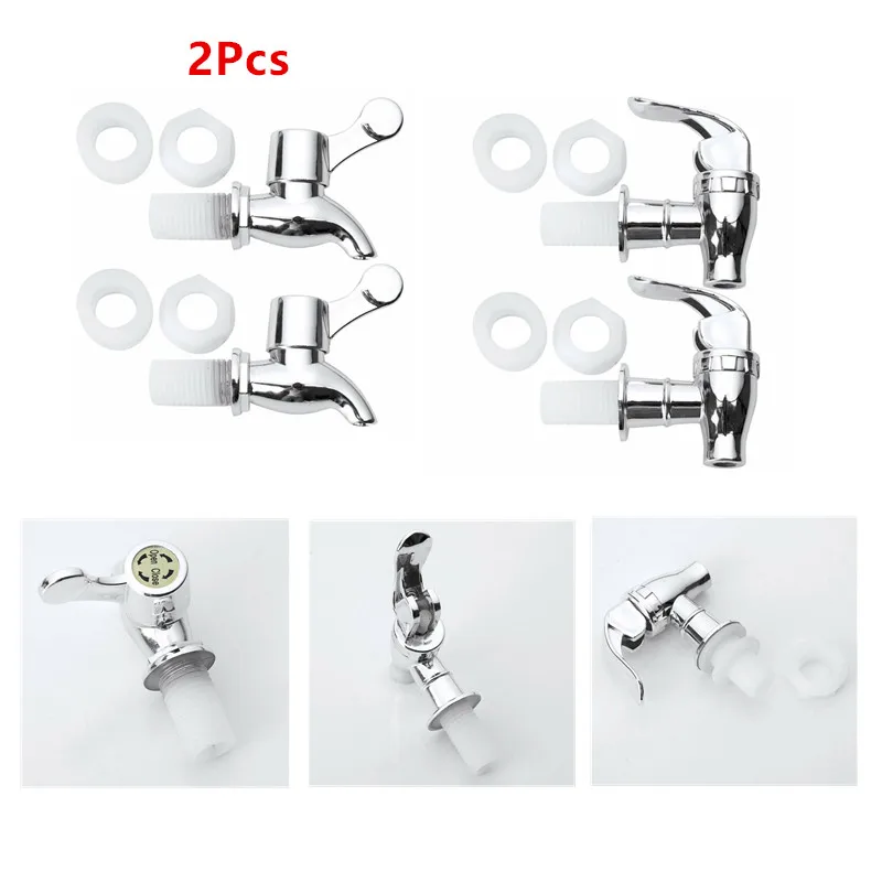 2pc Glass Wine Bottle Faucet Jar Wine Barrel Water Tank Faucet With Filter Wine Valve Bibcocks Beer Water Dispenser Switch Tap