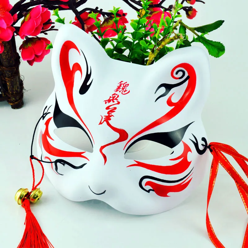 Японская аниме-маска лисы косплей-маска полулицевые маски из ПВХ маскарадные