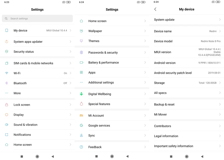 Мобильный телефон Xiaomi Redmi Note 8 Pro Note8 Pro, 6 ГБ, 128 ГБ, 64 мп, четыре камеры Helio G90T, четыре ядра, 6,53 дюйма, 4500 мАч, NFC, глобальная версия