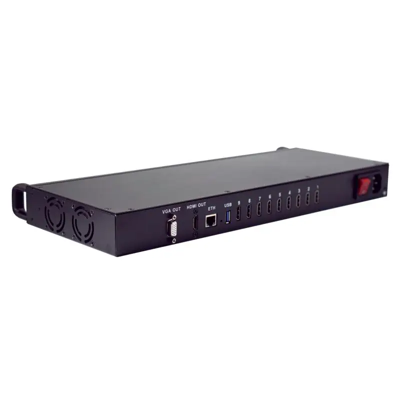 1U Standard Cabinet 9Channel HDMI 4K HD3531D Codec Live HEVC SDI H265 Encoder IPTV Video Audio SRT HTTP, RTSP, RTMP, UDP, ONV