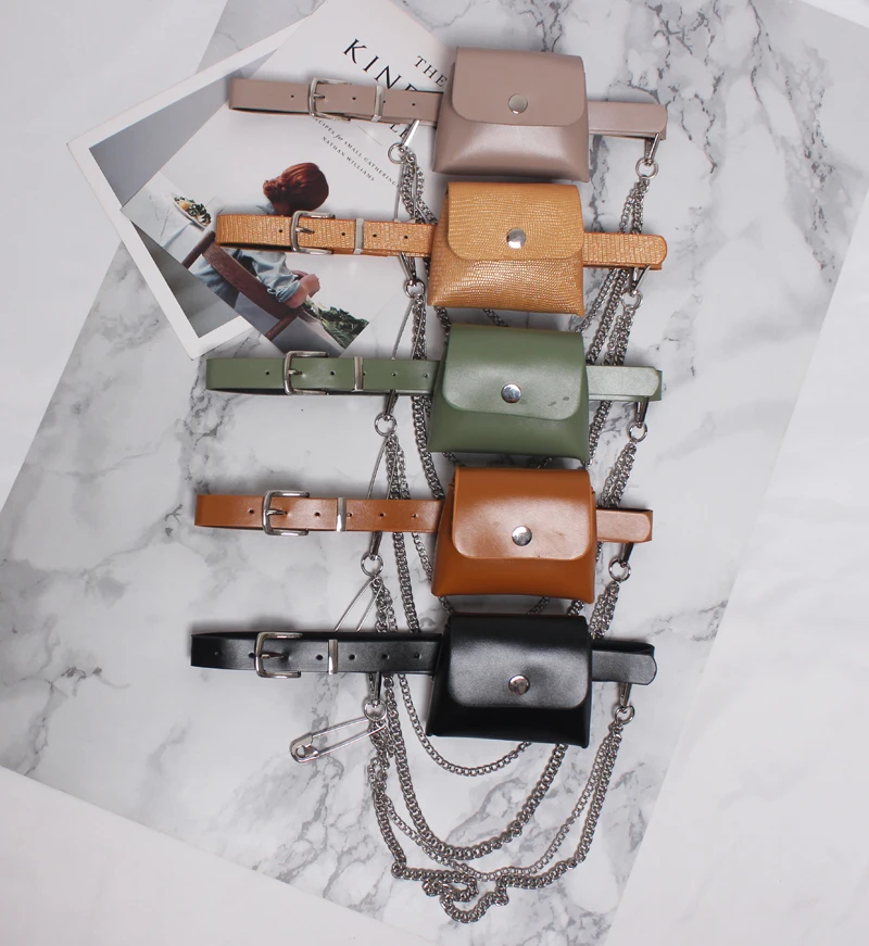 Забавная мини-сумка в Корейском стиле из искусственной кожи с большими шпильками