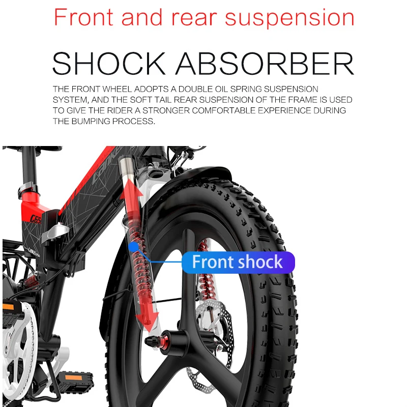 Электровелосипед LANKELEISI G650 400 Вт 48 В Ач литиевая батарея рама из алюминиевого