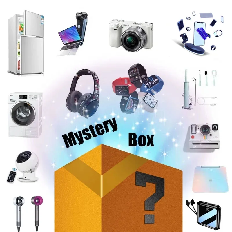 

Most Popular New Lucky Mystery Box 100% Surprise High-quality Gift More precious Item Electronic Products Waiting for You!!!
