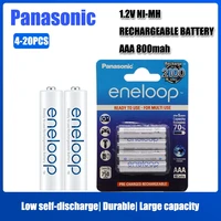 original panasonic eneloop 1 2v 800mah aaa rechargeable batteries for camera flashlight toy remote control pre charged battery