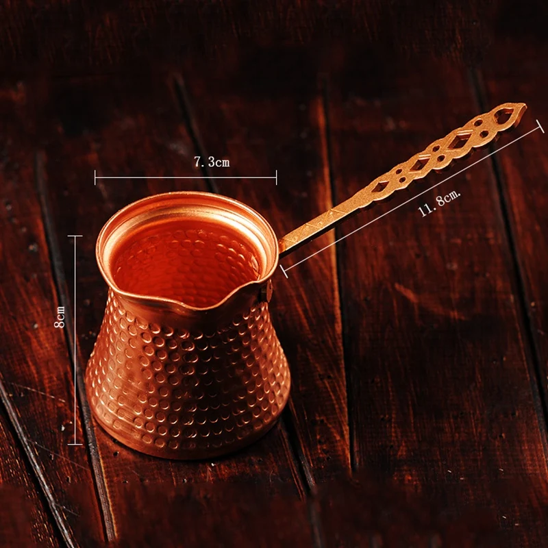 Coffee Wooden Handle Turk Turkish Pot 320Ml Copper Maker for Cezve Cafeteria | Дом и сад