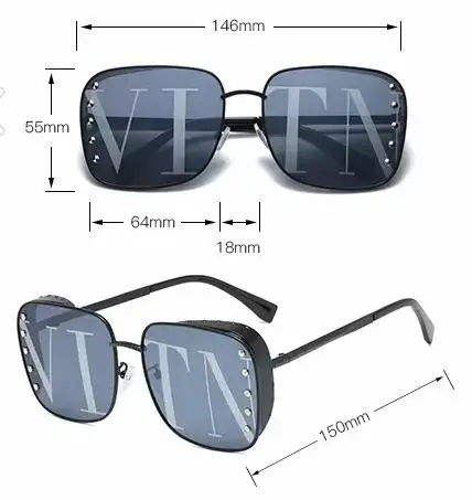 

Valentino Retro Original Brand Designer classic Sunglasses UV Protection For Men/Women prescription Sun Glasses VT1809