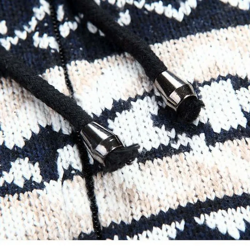 2019 мужской кардиган с капюшоном на молнии вязаный свитер куртка новинка Осень