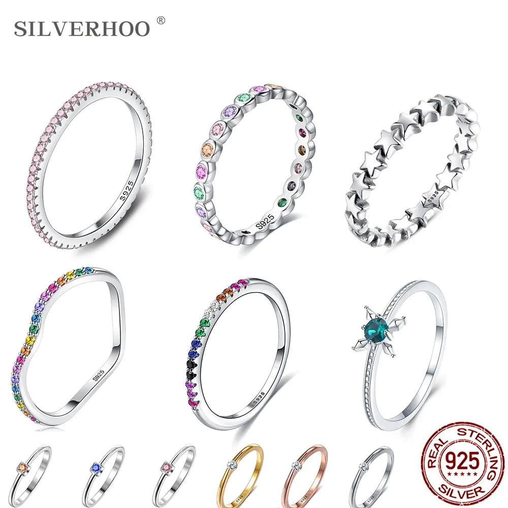 Женское кольцо из серебра 925 пробы с фианитом | Украшения и аксессуары