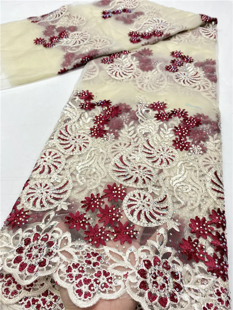

PGC в нигерийском стиле ткани шнурка африканская кружевная ткань 2021 высокое качество камней кружевное элегантное французская кружевная тка...