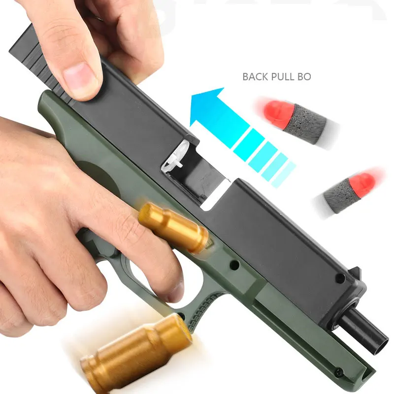Пистолет для страйкбола M1911 Glock EVA игрушечный пистолет с мягкими пулями