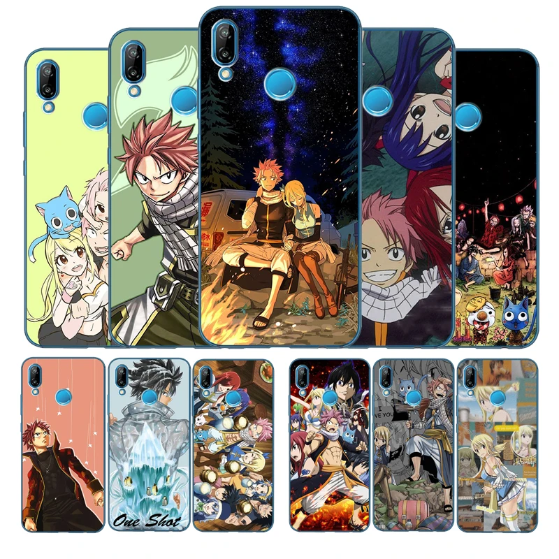 Манга Сказочный хвост ТПУ Мягкий силиконовый чехол для телефона Huawei P10 P20 P30 P40 Lite