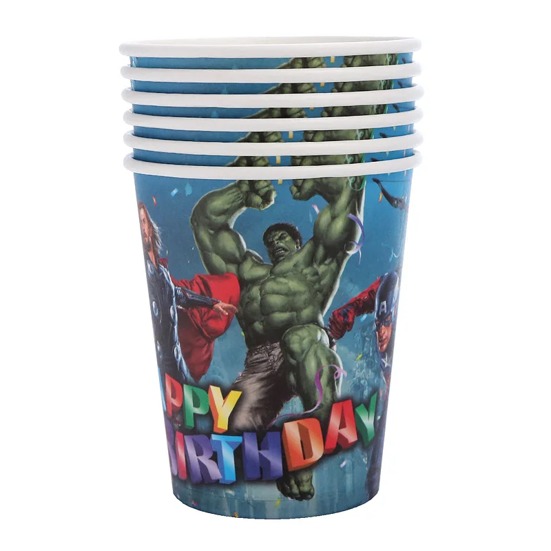 Одноразовая посуда мстители супергерой Человек-паук | Дом и сад