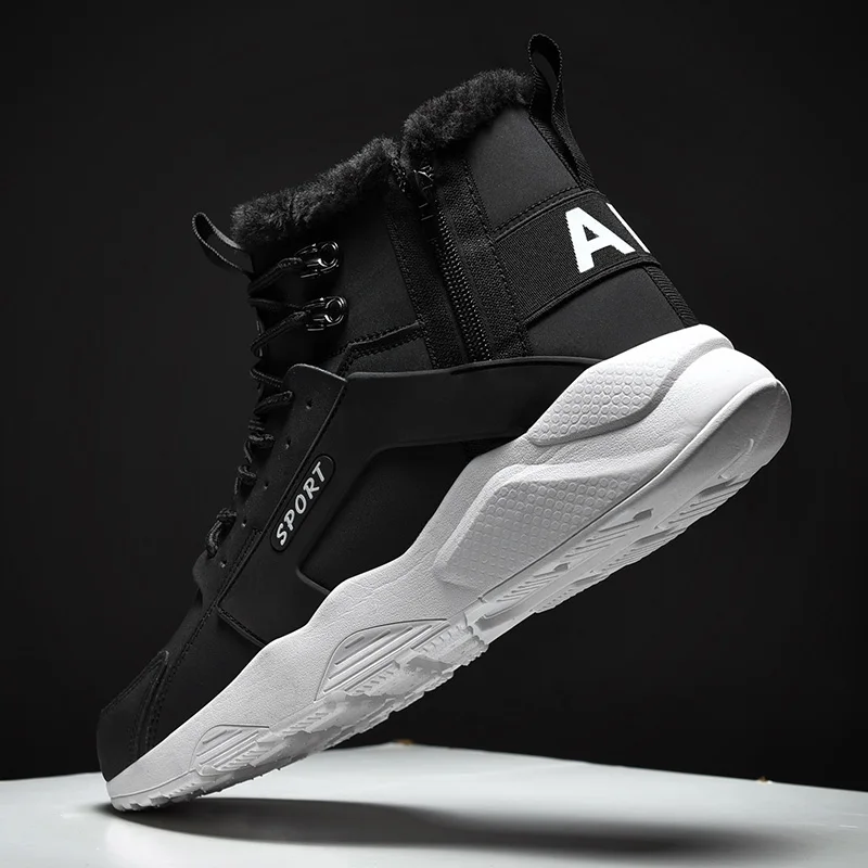 

2020 Men's Winter Warm Boots Size 39-46 Men Shoes Plush High Top Snow Boots Zapatos De Hombre Outdoor Footwear Shoes Men
