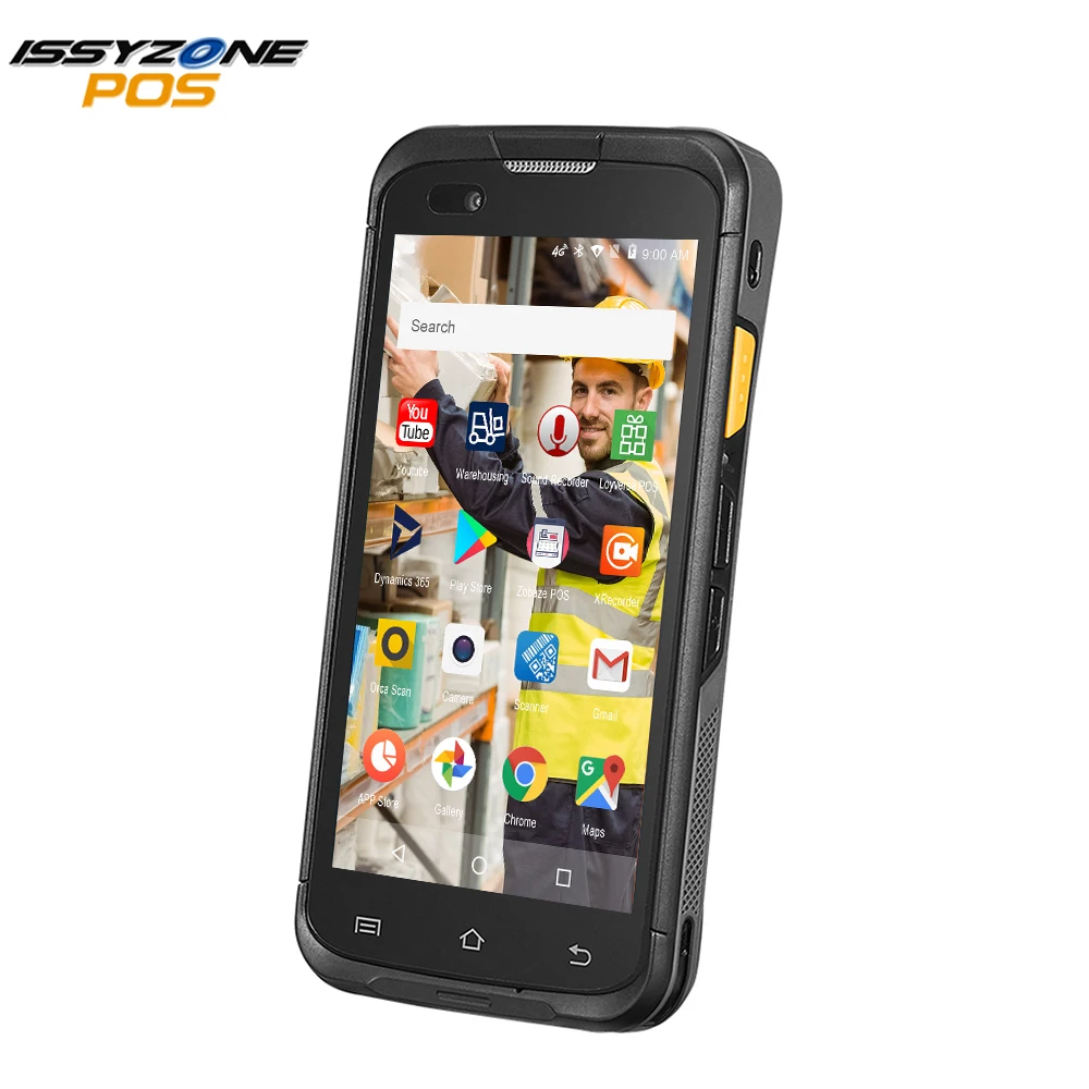 PDA IssyzonePOS на Android 7 1 прочный POS терминал ручной сканер штрих кодов Zebra 2D NFC 4G WiFi GPS