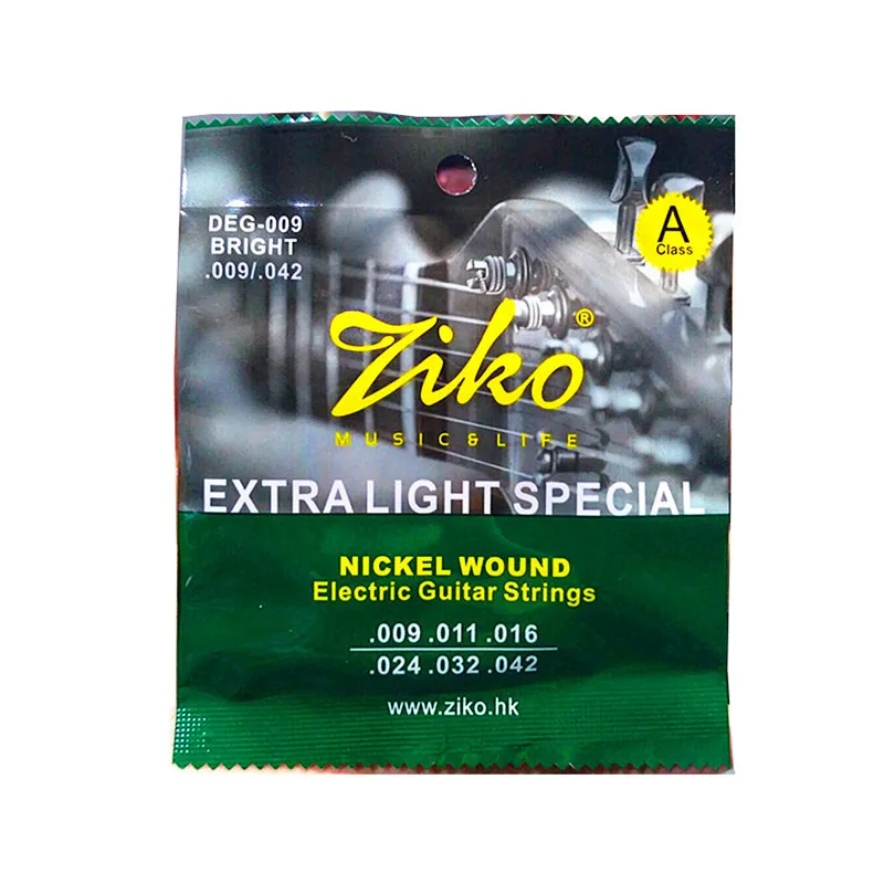 

ZIKO DEG 009-042 Electric Guitar Strings Nickel Wound Extra Light Special Strings Musical Instrument Guitar Accessories Parts
