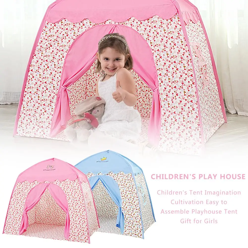 Палатка детская портативная бассейн для шаров Замок принцессы девочек маленький