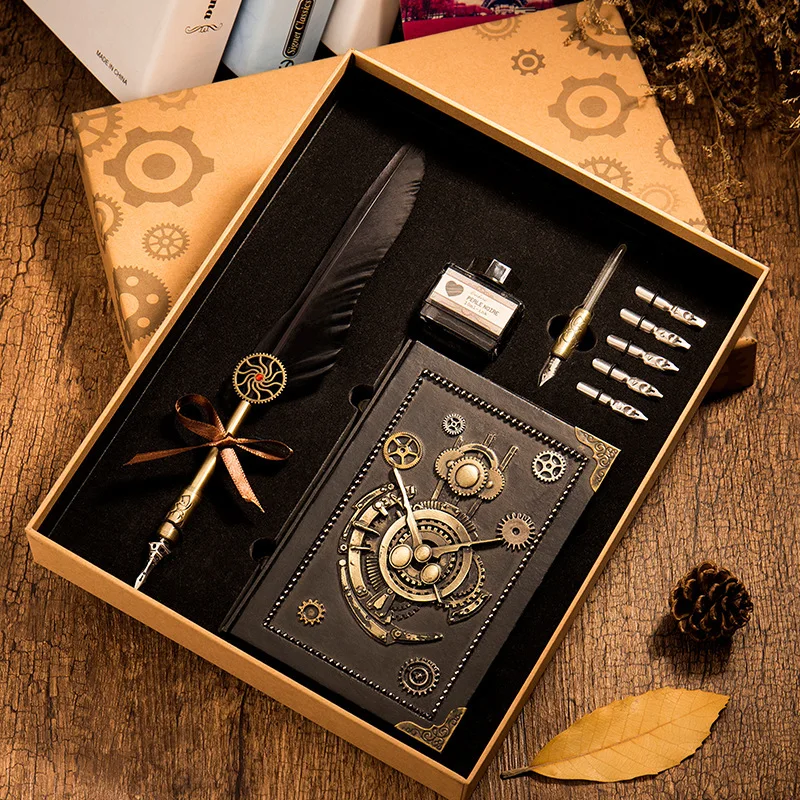 Оригинальный необычный блокнот tn ручной ретро с листочками кожаный дневник