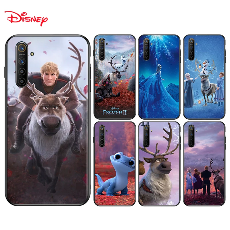 

Silicone Cover Disney Sven Frozen For Realme 7i Global C2 C3 C11 C12 C15 C17 X2 X3 Superzoom X50 XT Q2 Q2i Pro Phone Case