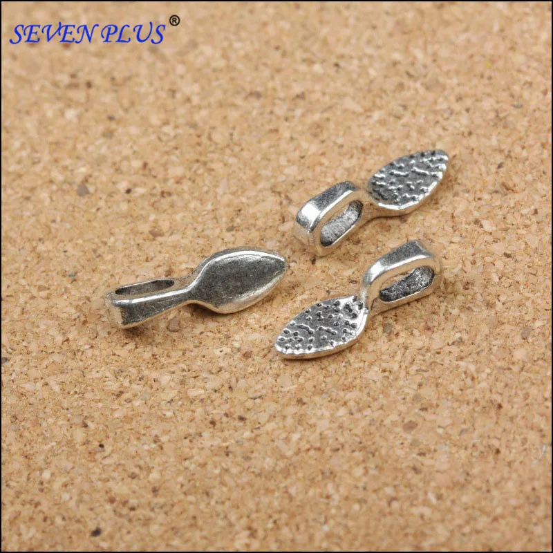 100 Pieces/Lot 15mm*5mm Antique Silver Plated Small scoop Charms Diy Charm