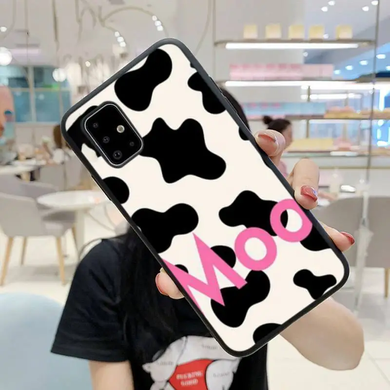 

ZFGHSHYQ Cow Print Phone Cases For Samsung S9 10 20Plus Note 7 8 9 10 10plus Pro J8 M30 31