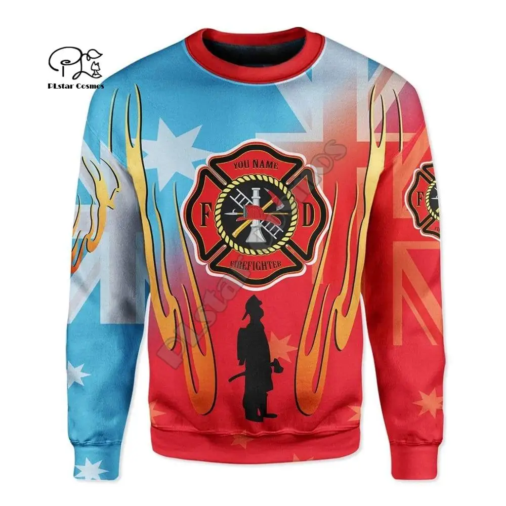 

PLstar Cosmos FireFighter Firemen Fire Hero Harajuku Streetwear Tracksuit 3DPrint Funny Zip Hoodie/Sweatshirt/Mens Womens-a3