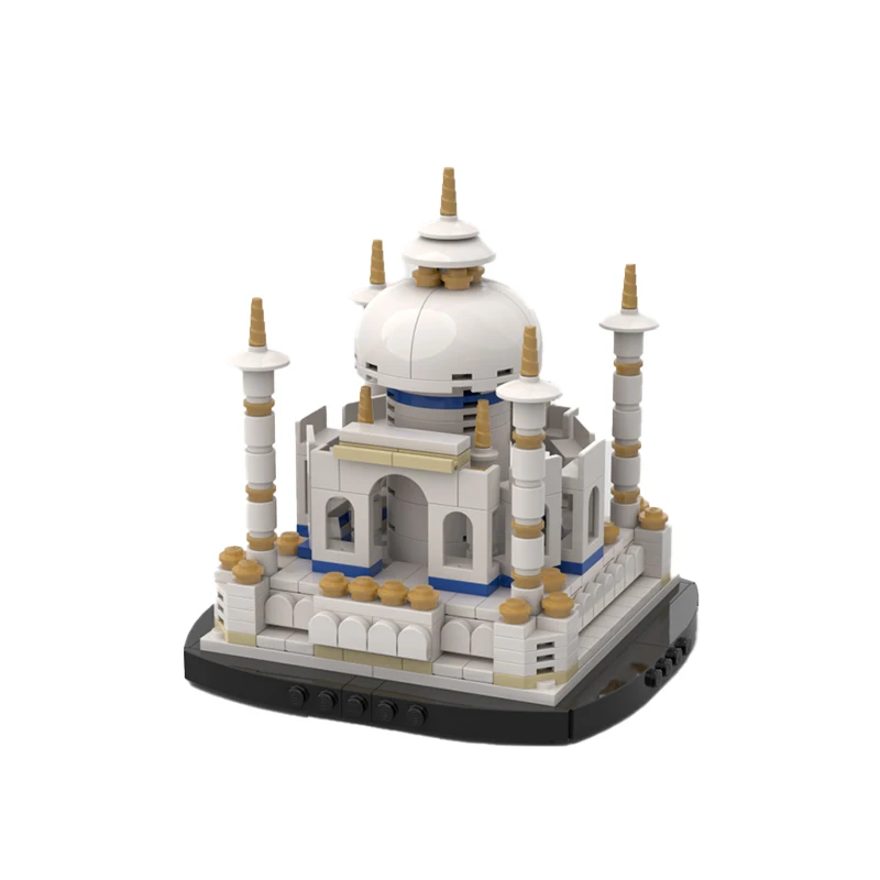 

Креативные строительные блоки с изображением Европейской улицы MOC, мини-Тадж-Линг, мини-модель для строительства, детские строительные блок...