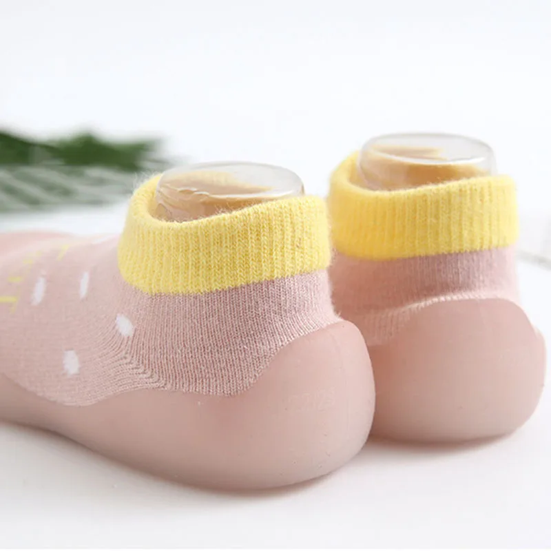 

New Baby Socks Shoes Cute Cartoon Cactus Carrot Kids Girls Shoes Soft Sole Infant Non-Slip Floor Sock Toddler Boys First Walkers