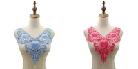 color water soluble collar flower three dimensional hollow embroidery corsage fake collar diy lace accessories