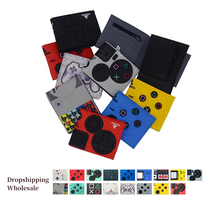 Кошелек с игровой ручкой &quotPlaystation&quot PS1 кошелек в форме монеты держатель для карт