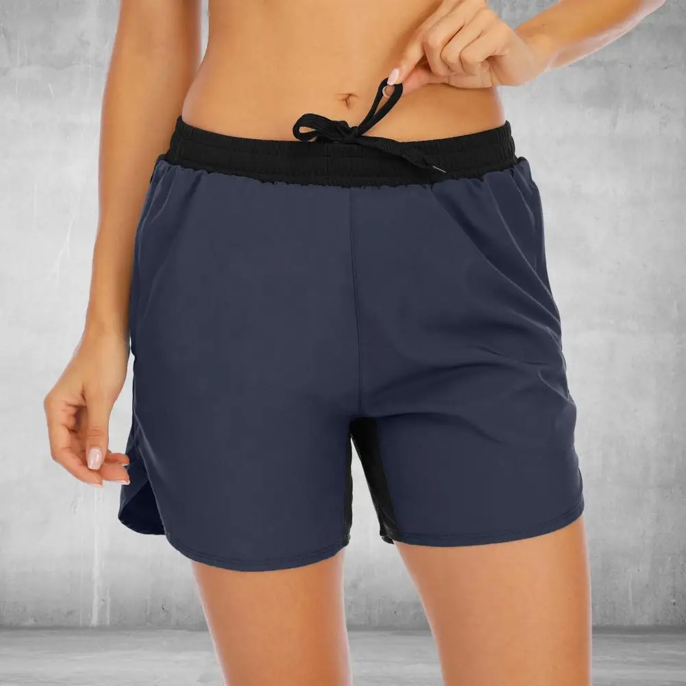 

Shorts Loose Quick Dry Women Pockets Elastic Sports Shorts for Fitness