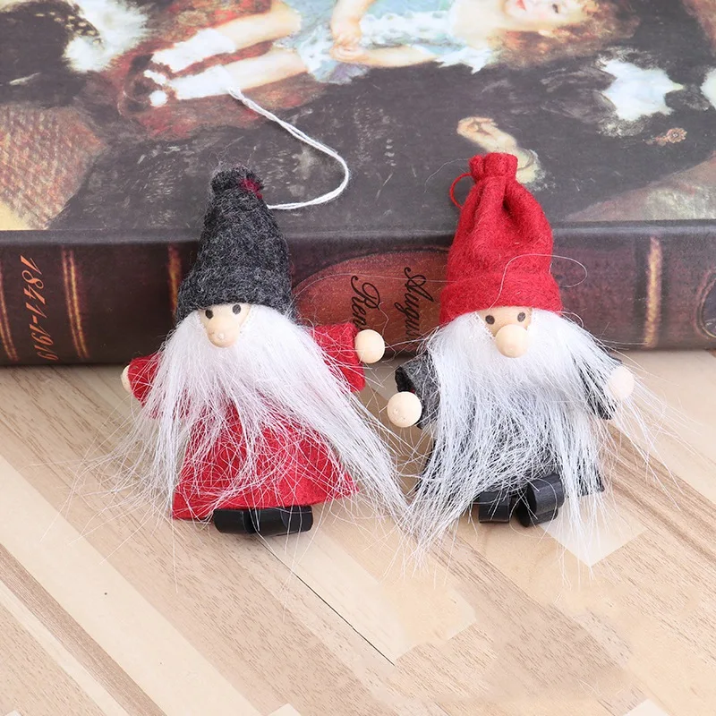 2 шт. рождественские вязаные куклы Рождественские Подвески декоративные елки