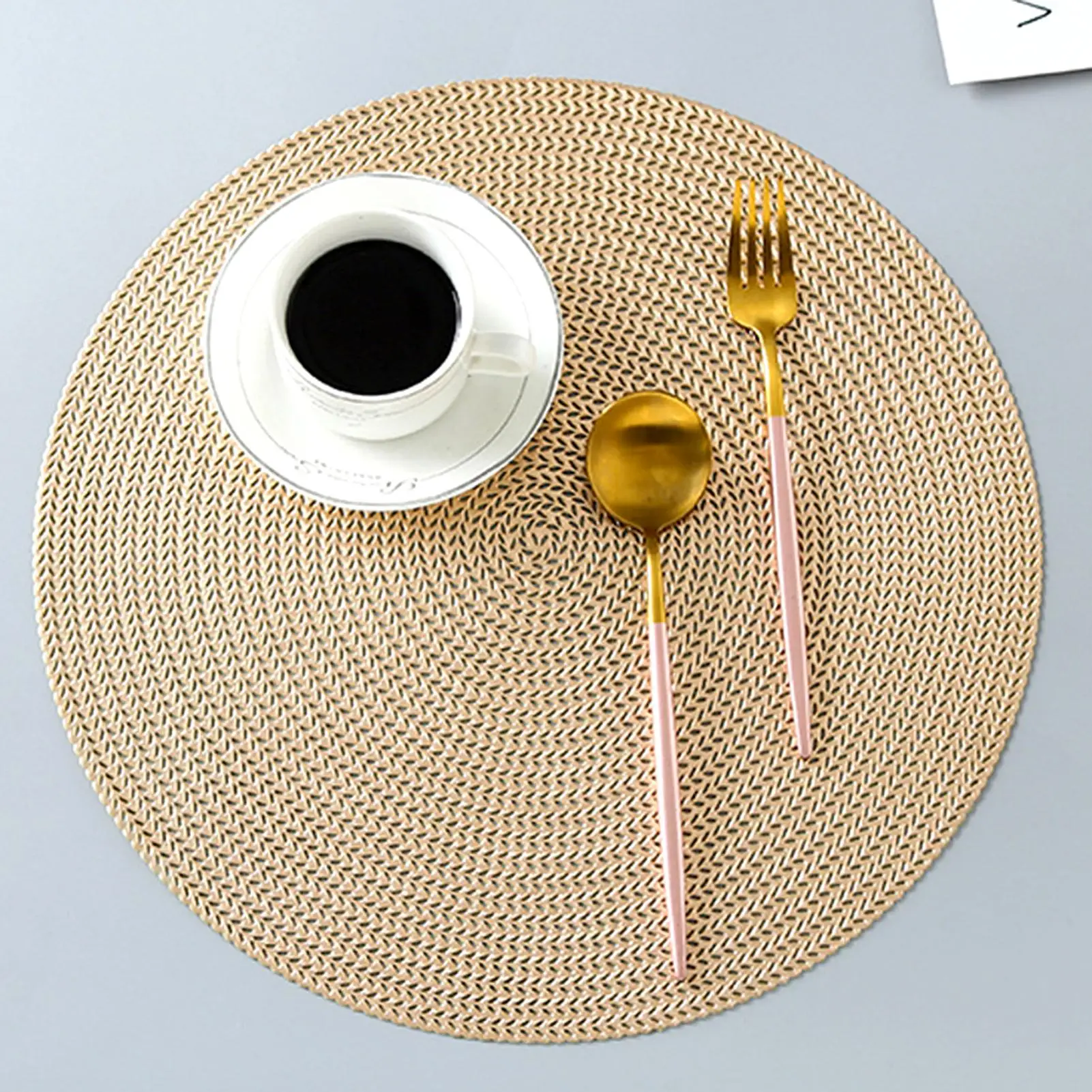 

Hollow Anti-scald Heat Insulation Round Hotel Coffee Cup Table Mat Placemat