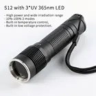 Ультрафиолетовый светодиодный фонарик Convoy S12, 3 * UV 365 нм, Уфа 21700
