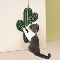 pet supplies cute cactus shape cat scratcher green leaves summer cool dog toy bed suitable for little animal puppy scratch board