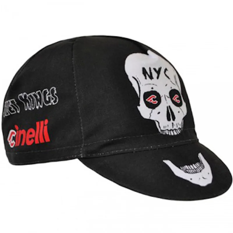 Черные новые классические велосипедные шапки OSCROLLING с черепом|Велосипедные