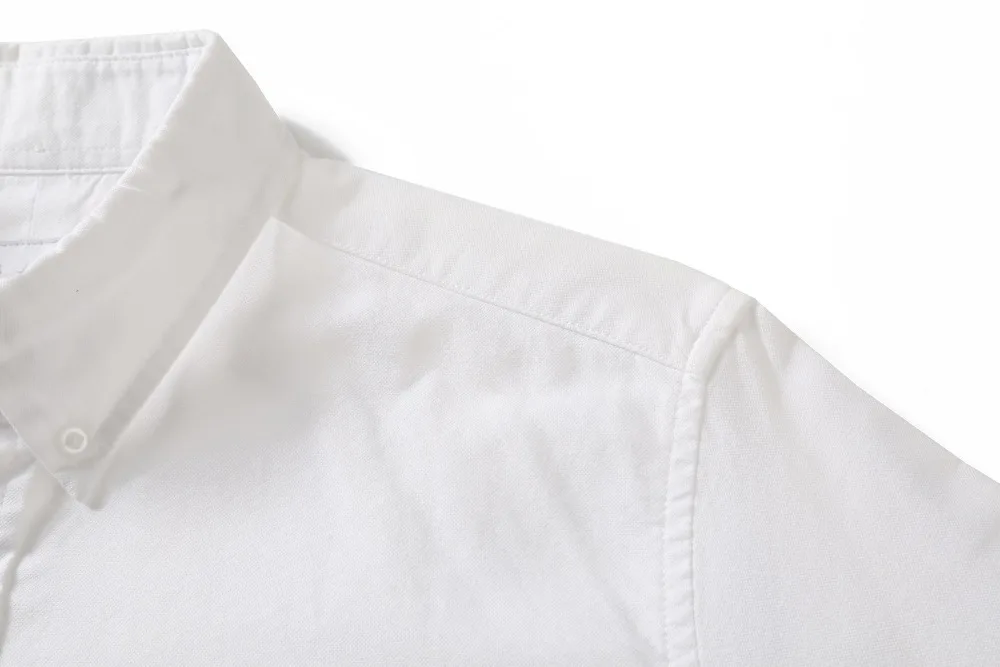 

Oxford Men New 2020 embroidery Striped Red Fashion Cotton Casual Shirts Shirt high quality Pocket long-sleeves Top M 2XL #GG4