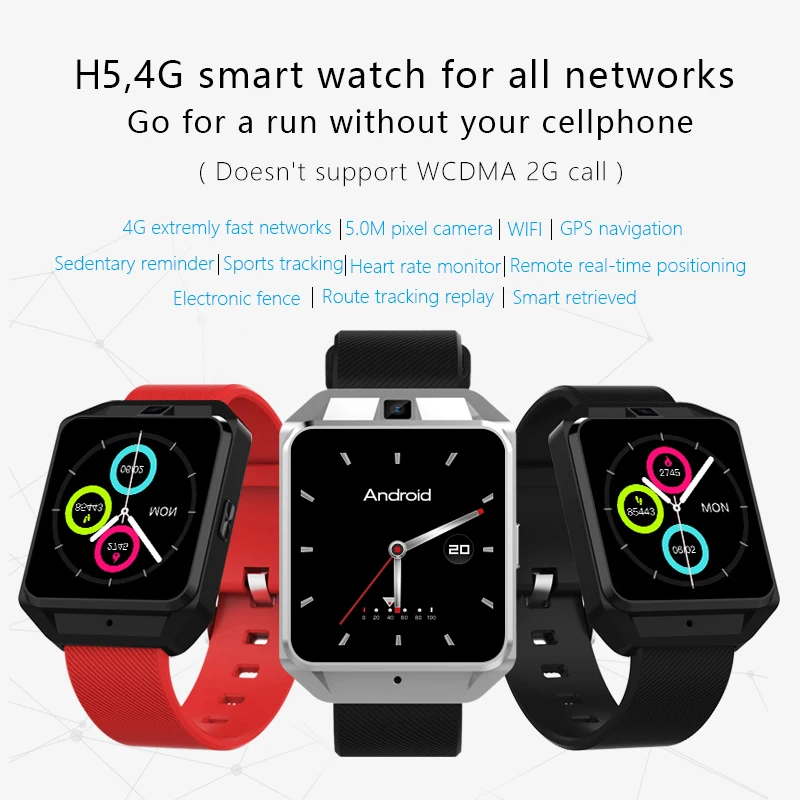 H5 4G Смарт часы телефон MTK6737 четырехъядерный 1G ram 8G rom gps WiFi монитор сердечного