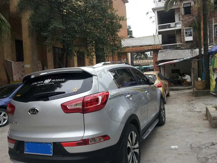 Для Kia Sportage спойлер 2011 2017 хэтчбек ABS Материал заднее крыло автомобиля праймер цвет