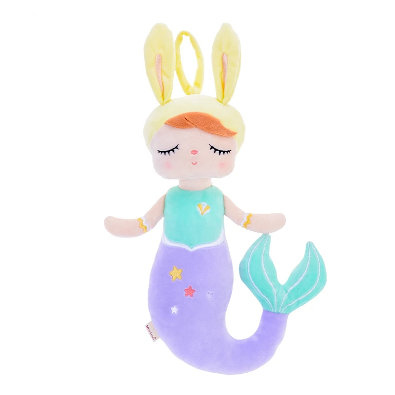 Mermaid - Purple Metoo Плюшевые игрушки Анжела куклы мягкие игрушки девочка носить подарок игрушки Дети мультипликационный кролик в стиле кавай - Цвет: Mermaid - Purple