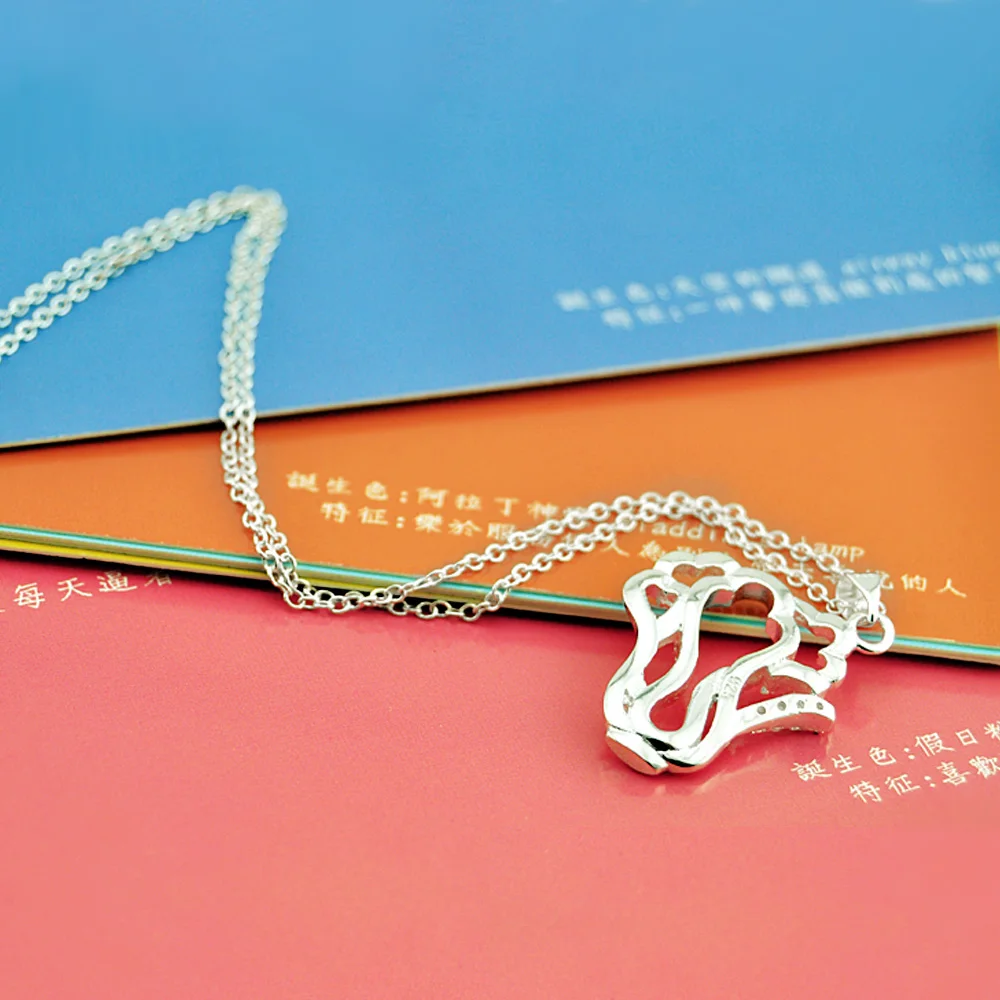 

Female Original 925 Sterling Silver Necklace Cute Cabbage Pendant Clavicle Chain 41-46CM Women's Charm Jewelry Chokers Necklaces