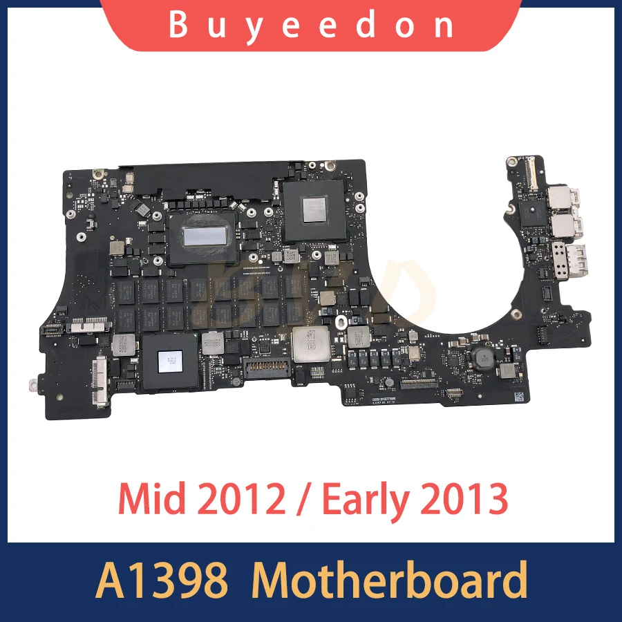 Оригинальная материнская плата 820-3332-A Mid 2012 Ранняя 2013 для MacBook Pro Rerina 15 &quotA1398 Core i7 8