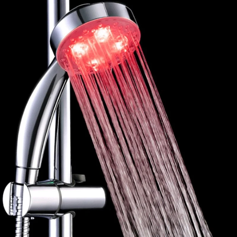 Цветная романтичная Автоматическая Волшебная насадка для душа 7 цветов с 4